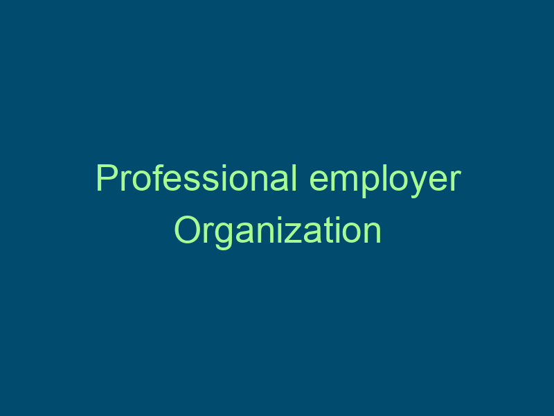Professional employer Organization Top Line Recruiting professional employer organization 737